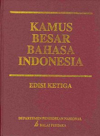 Image of Kamus besar bahasa indonesia : edisi ketiga